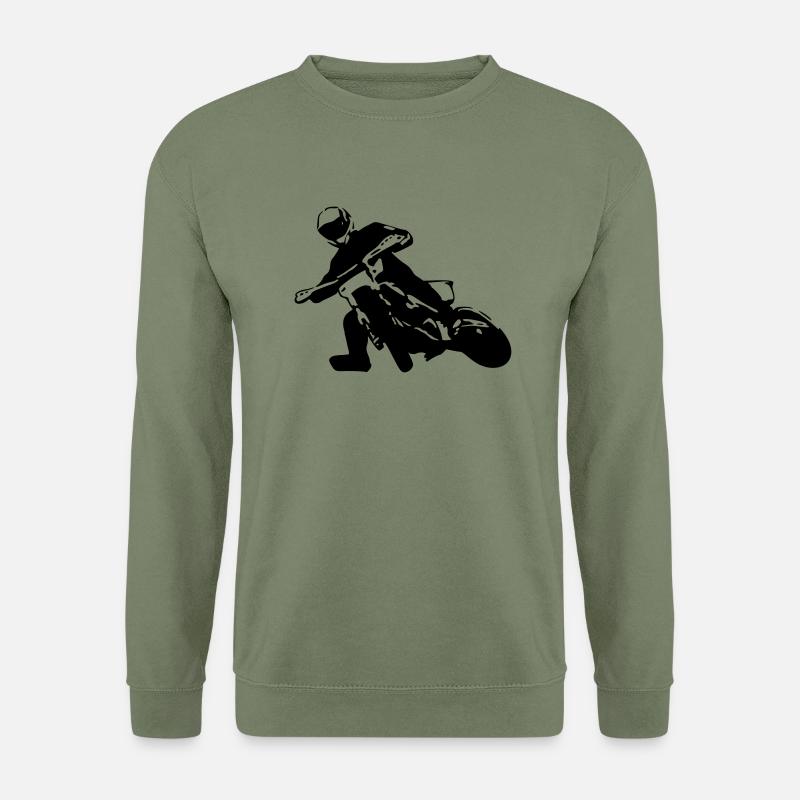 Supermoto rider - Unisex Pullover - Armeegrün