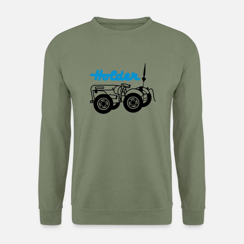 Holder mit Schriftzug - Unisex Pullover - Armeegrün