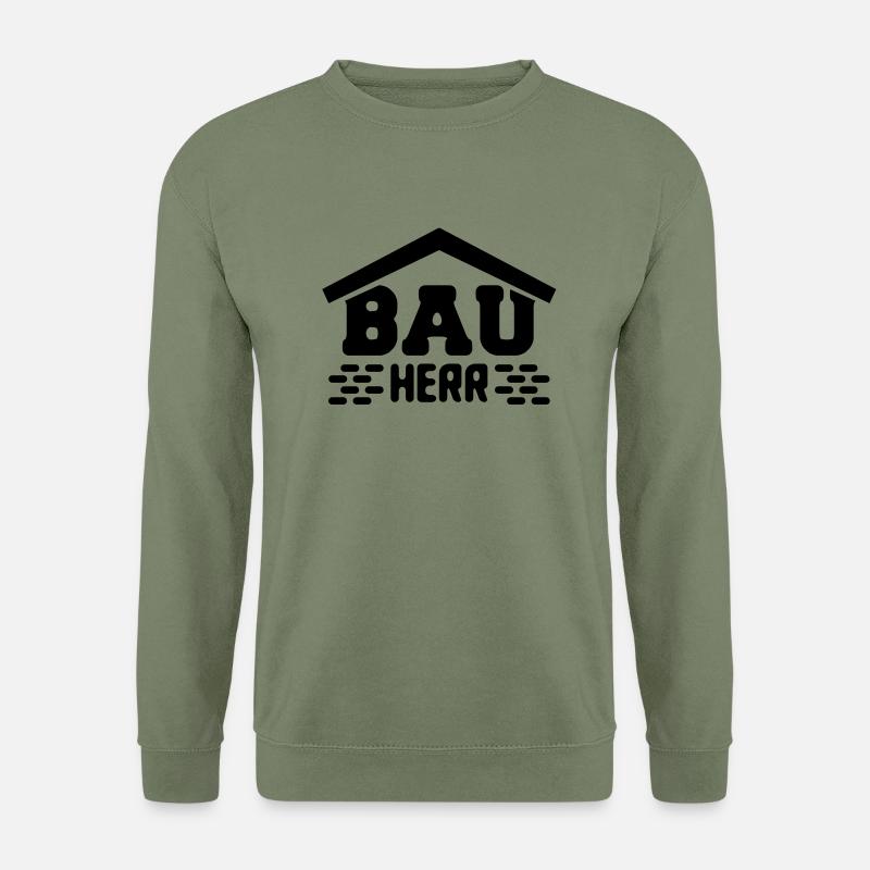 bau_herr_t1 - Unisex Pullover - Armeegrün