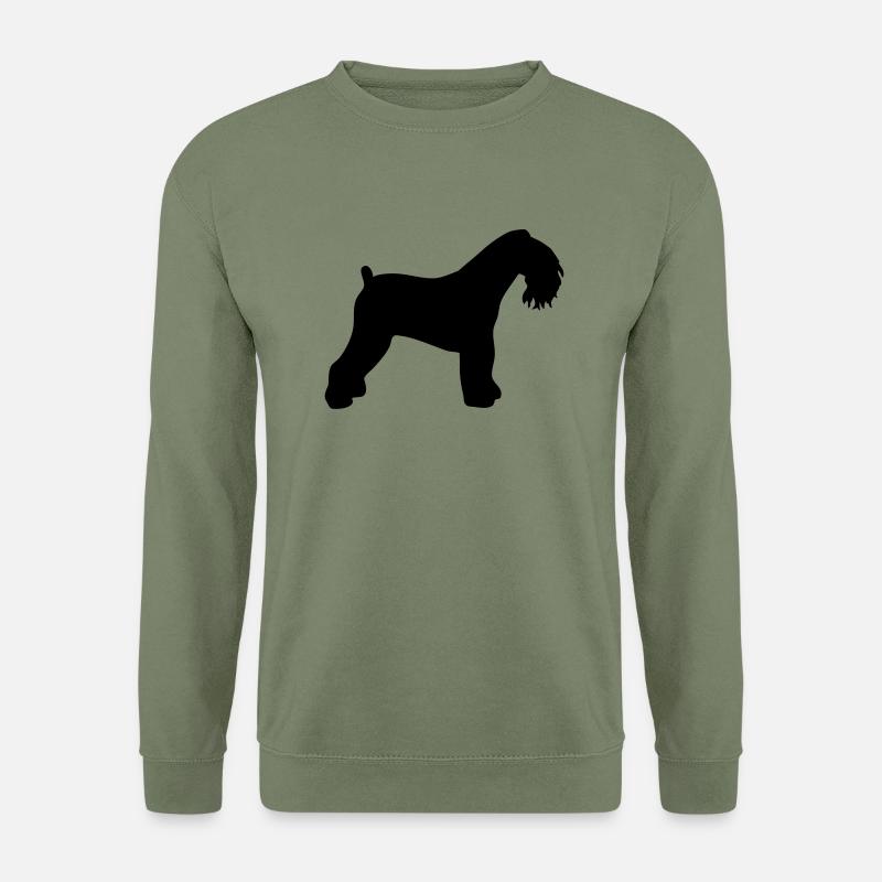 Kerry Blue Terrier - Unisex Pullover - Armeegrün