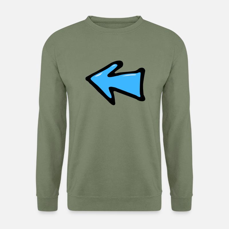 Punkt-Pfeil - Unisex Pullover - Armeegrün