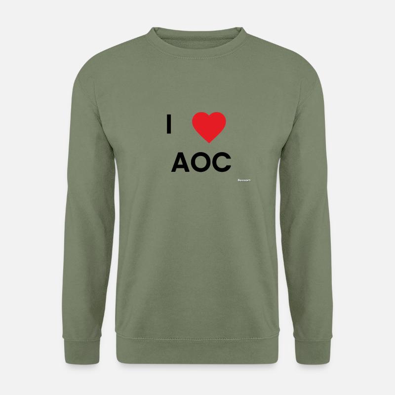 Ich liebe AOC - Unisex Pullover - Armeegrün