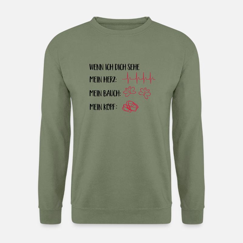 verliebt - Unisex Pullover - Armeegrün