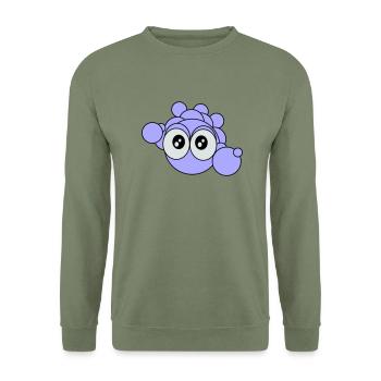 Bubbles - Unisex Sweatshirt - army green - Front - Alina (178cm) & Michal (187cm)