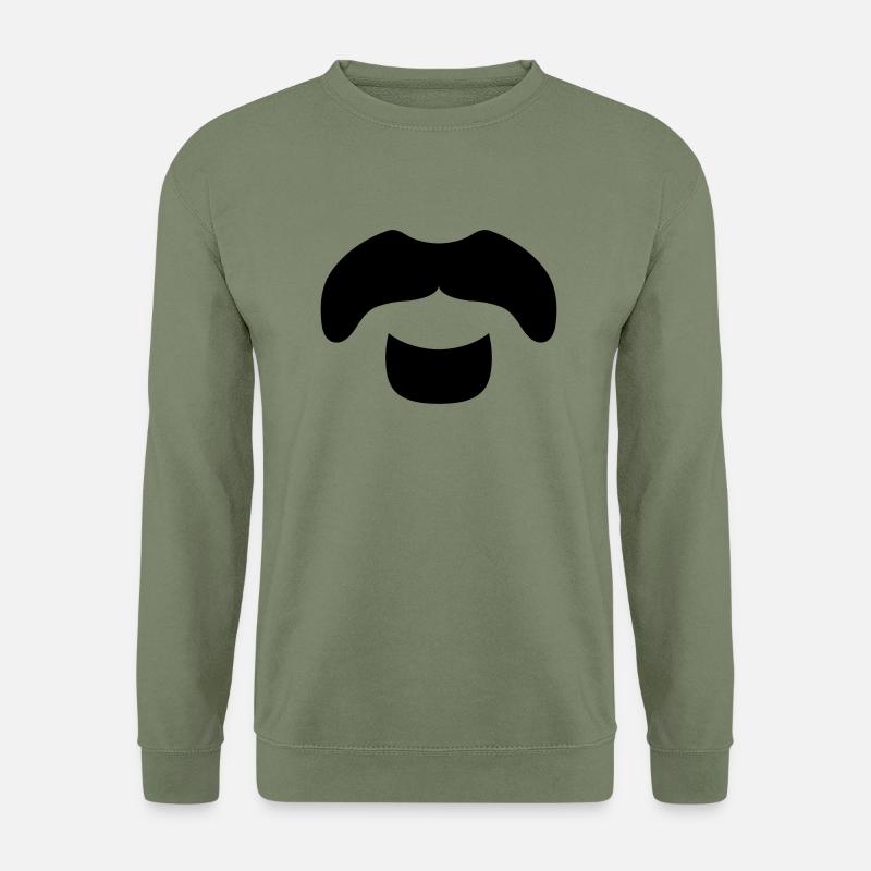 »Frank Zappa« Beard 3 - Unisex Pullover - Armeegrün