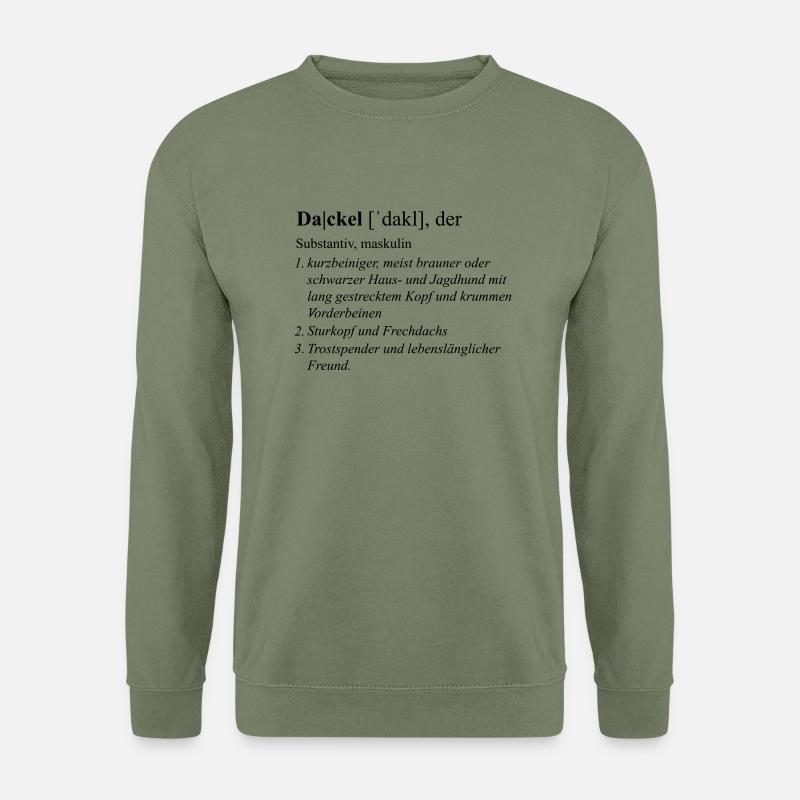 Dackel Duden - Unisex Pullover - Armeegrün