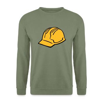 Hard hat - Unisex Sweatshirt - army green - Front - Alina (178cm) & Michal (187cm)
