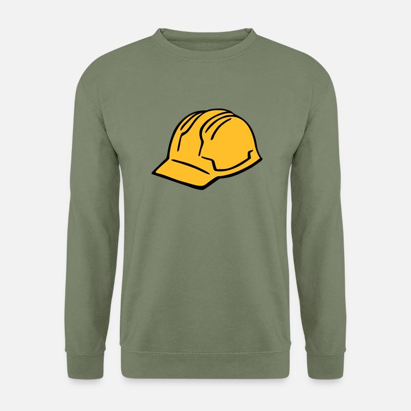 Bau Helm - Unisex Pullover - Armeegrün