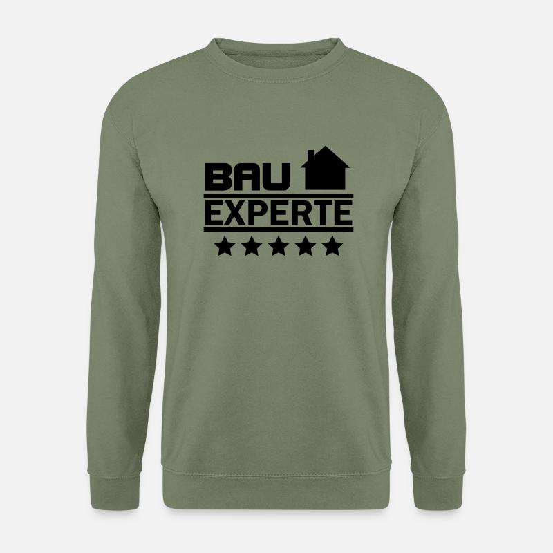 bau experte - Unisex Pullover - Armeegrün