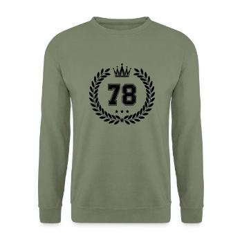 Coat of arms 78 - Unisex Sweatshirt - army green - Front - Alina (178cm) & Michal (187cm)