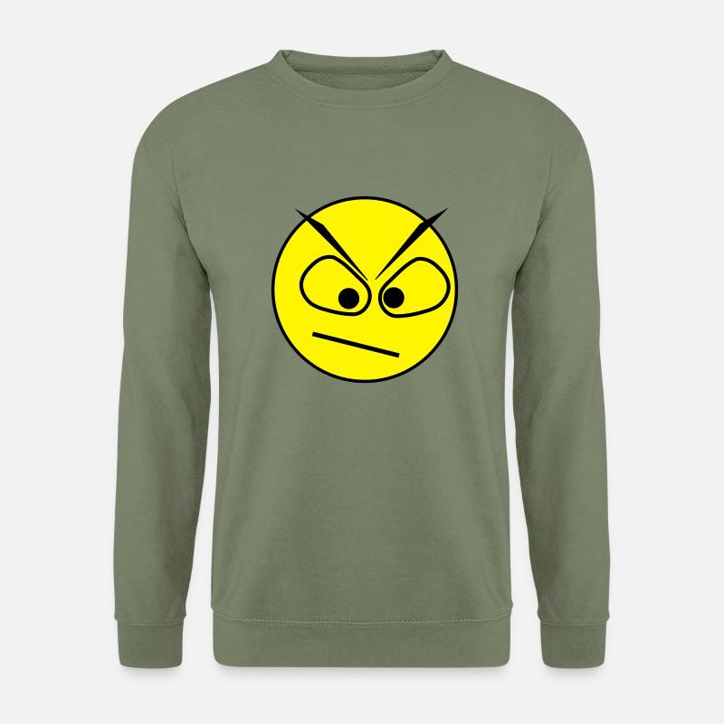 angry view - Unisex Pullover - Armeegrün