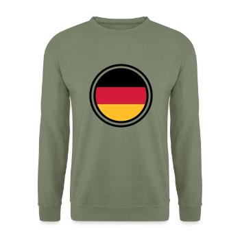 germany - Unisex Sweatshirt - army green - Front - Alina (178cm) & Michal (187cm)