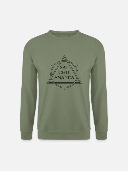 SAT CHIT ANANDA vector - Unisex Pullover - Armeegrün