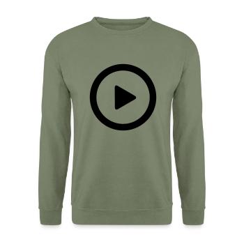 Play Music Video - Unisex Sweatshirt - army green - Front - Alina (178cm) & Michal (187cm)