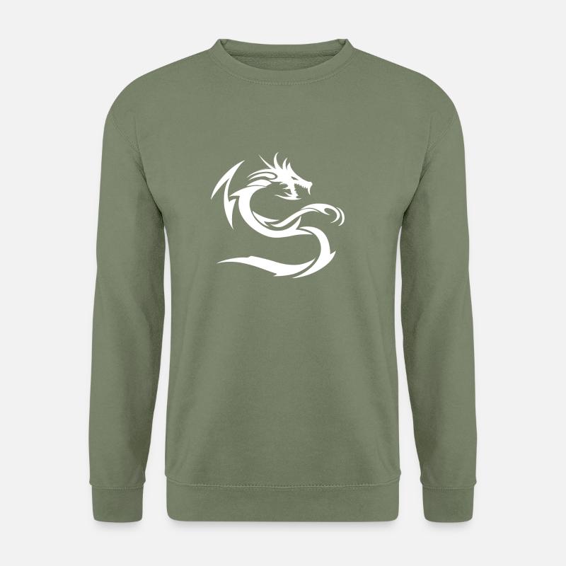 Snow White Drachen - Unisex Pullover - Armeegrün