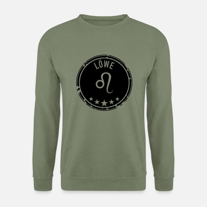 Sternzeichen Löwe - Unisex Pullover - Armeegrün