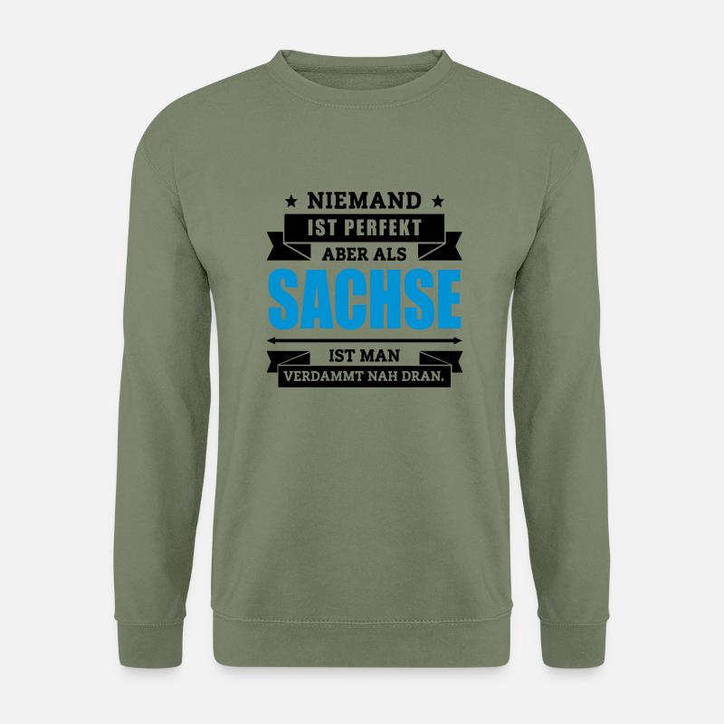 Funshirt Sachse - Unisex Pullover - Armeegrün