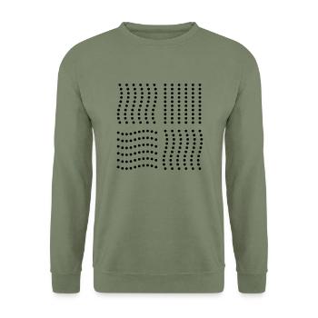 The Fifth Element - Unisex Pullover - Armeegrün - Vorne - Alina (178cm) & Michal (187cm)