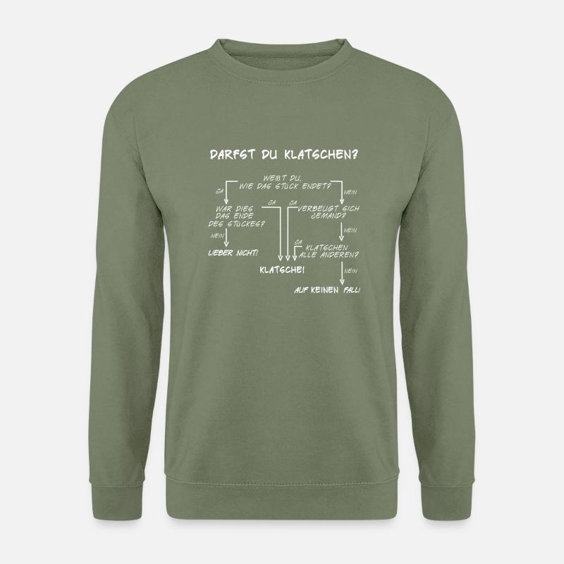 Klatschanleitung - Unisex Pullover - Armeegrün