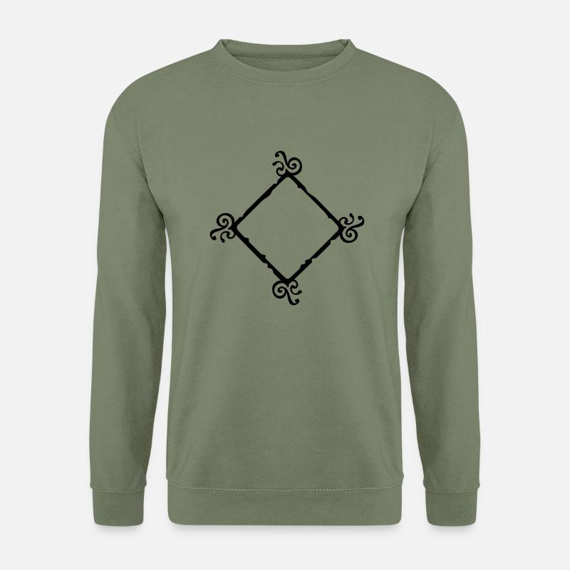 frame_vec_1 de - Unisex Pullover - Armeegrün