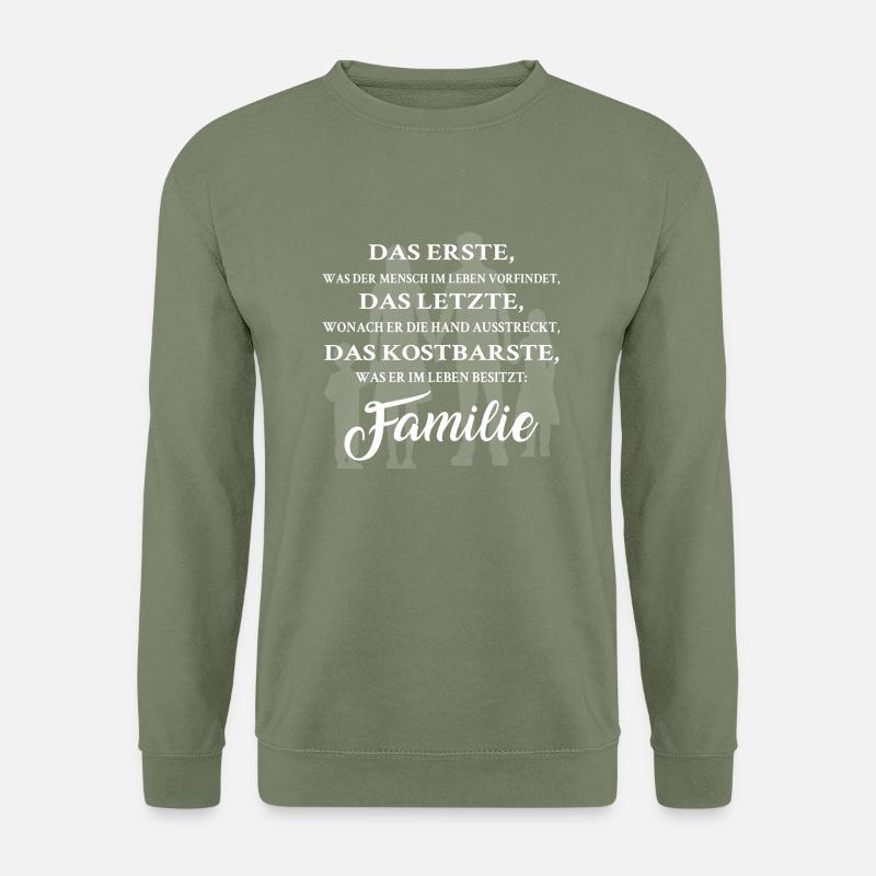Familie - Unisex Pullover - Armeegrün