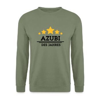 azubi des Jahres - Unisex Pullover - Armeegrün - Vorne - Alina (178cm) & Michal (187cm)