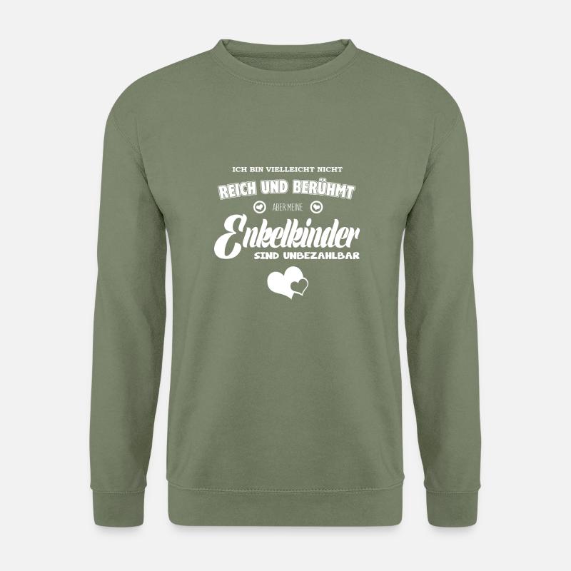 Reich Berühmt Enkelkinder - Unisex Pullover - Armeegrün