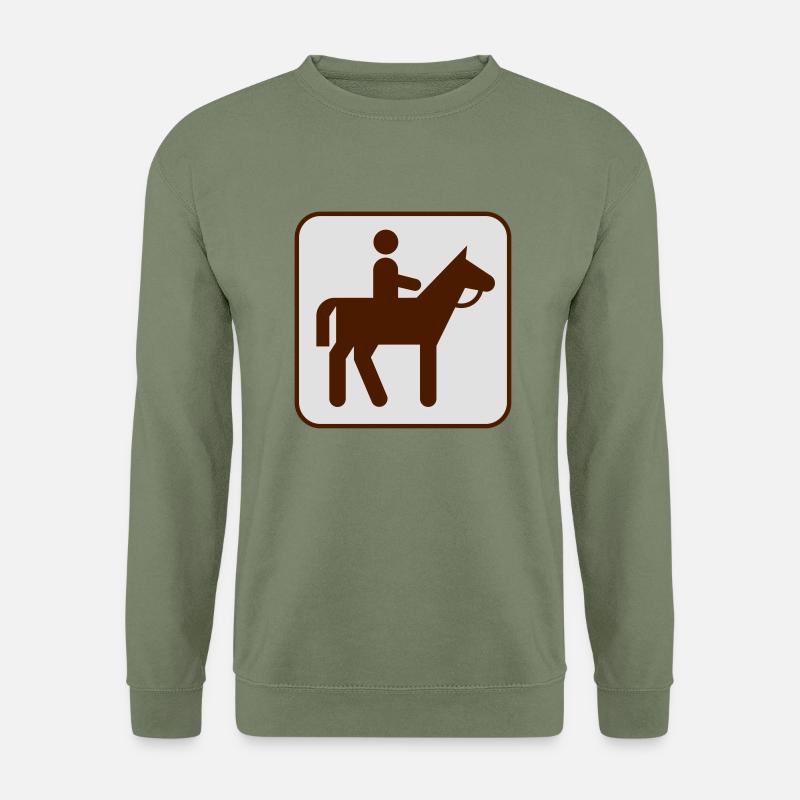 Pferd - Unisex Pullover - Armeegrün