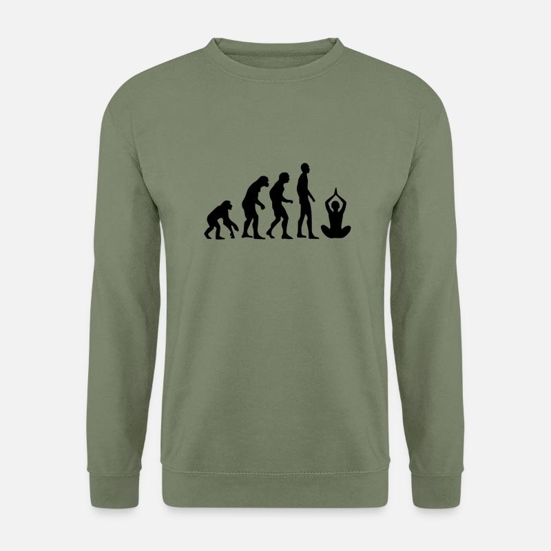 Human Evolution Yoga - Unisex Sweatshirt - army green