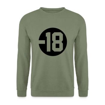 18 - Unisex Sweatshirt - army green - Front - Alina (178cm) & Michal (187cm)