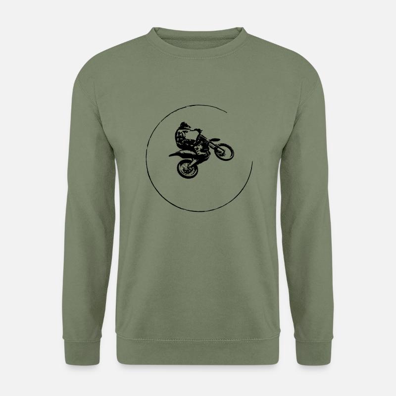 enduro motocross - Unisex Pullover - Armeegrün
