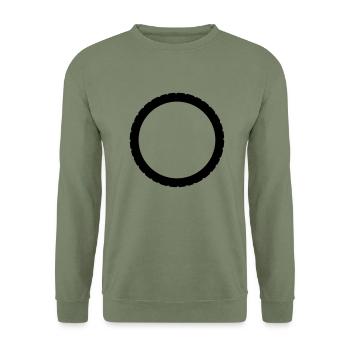 bike_einzelteil16 - Unisex Pullover - Armeegrün - Vorne - Alina (178cm) & Michal (187cm)