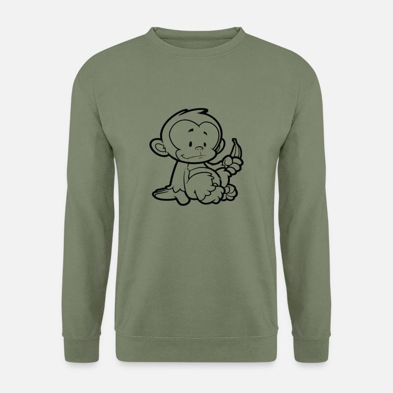 Cheeky Monkey - Unisex Sweatshirt - army green
