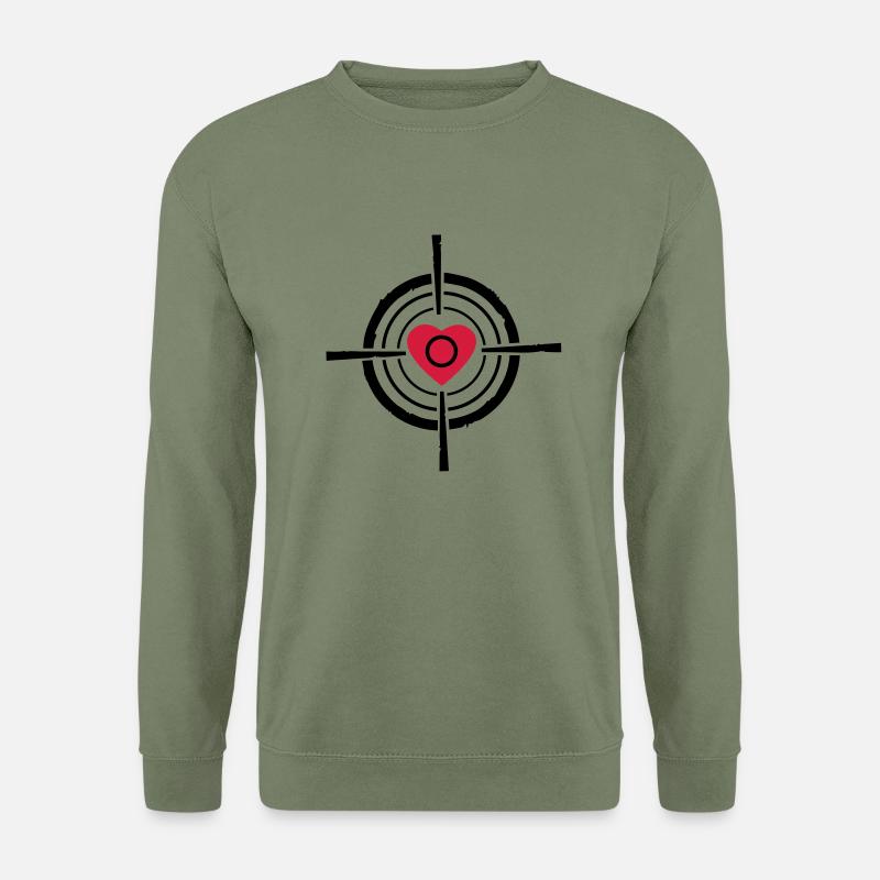 Love target - Unisex Pullover - Armeegrün