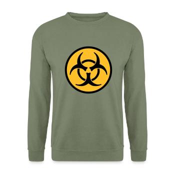 Virus - Unisex Sweatshirt - army green - Front - Alina (178cm) & Michal (187cm)