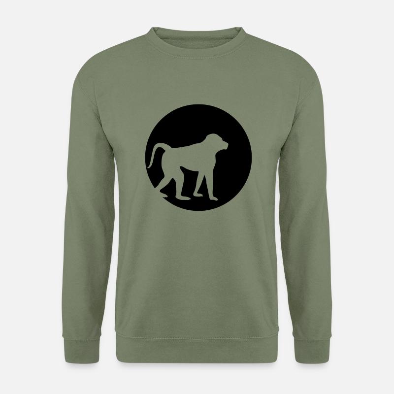 Monkey Moon Effect - Unisex Pullover - Armeegrün