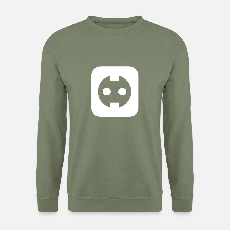 Steckdose - Unisex Pullover - Armeegrün