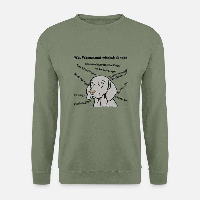 Weimaranergedanken - Unisex Pullover - Armeegrün