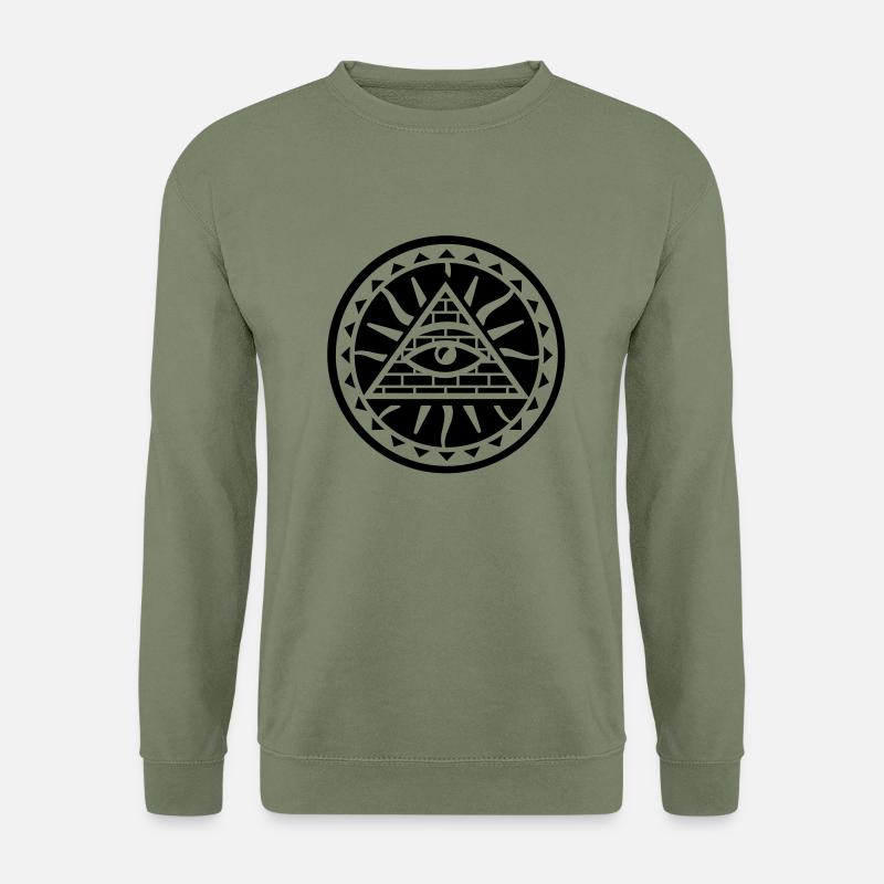 auge_mystik_1_f1 - Unisex Pullover - Armeegrün