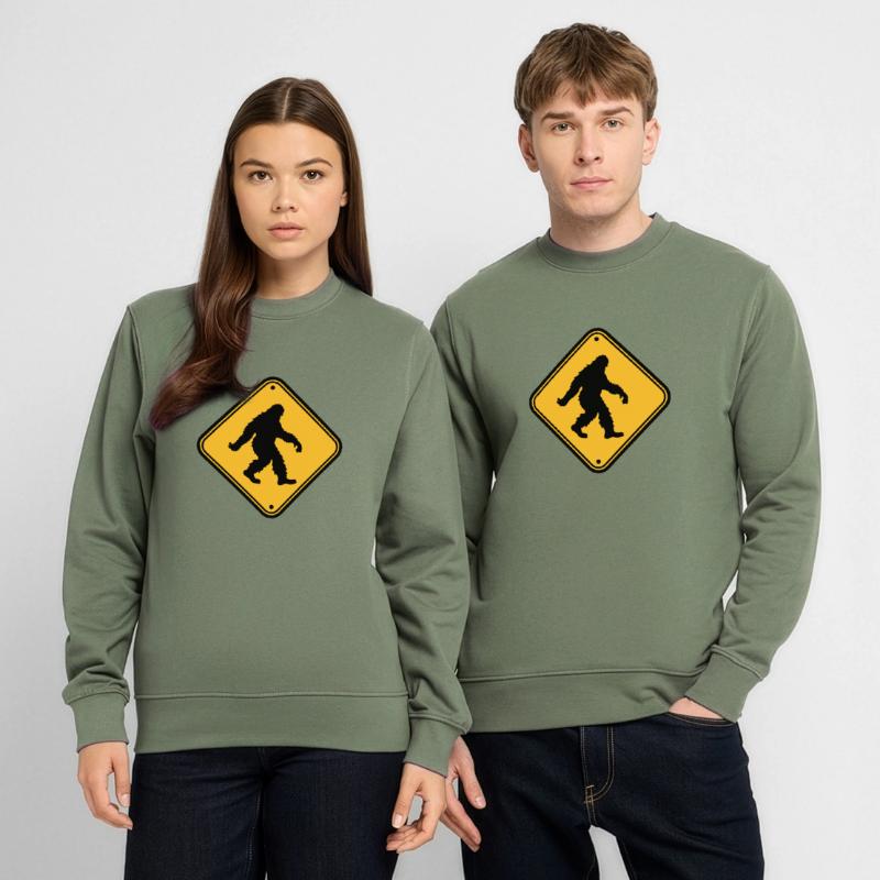 Shield note hazard caution caution zone warnun Unisex Sweatshirt