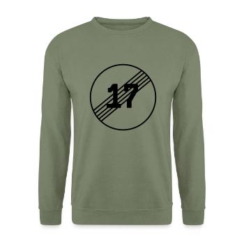 18. Geburtstag - Unisex Pullover - Armeegrün - Vorne - Alina (178cm) & Michal (187cm)