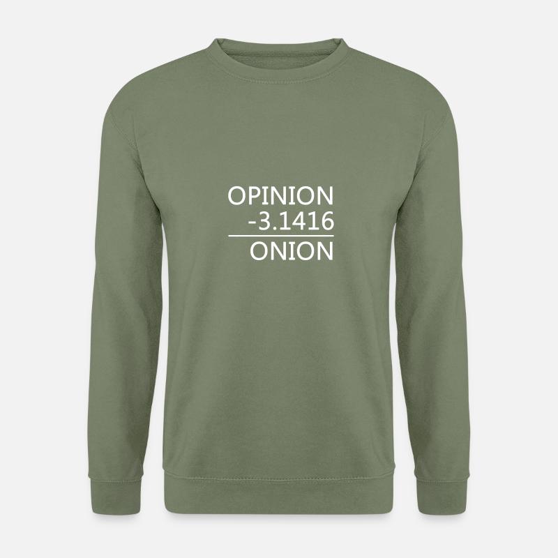 Nerd Shirt 12 white design - Unisex Pullover - Armeegrün