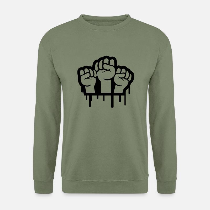 Revolution Graffiti - Unisex Pullover - Armeegrün