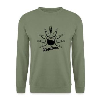 kegeltour - Unisex Pullover - Armeegrün - Vorne - Alina (178cm) & Michal (187cm)
