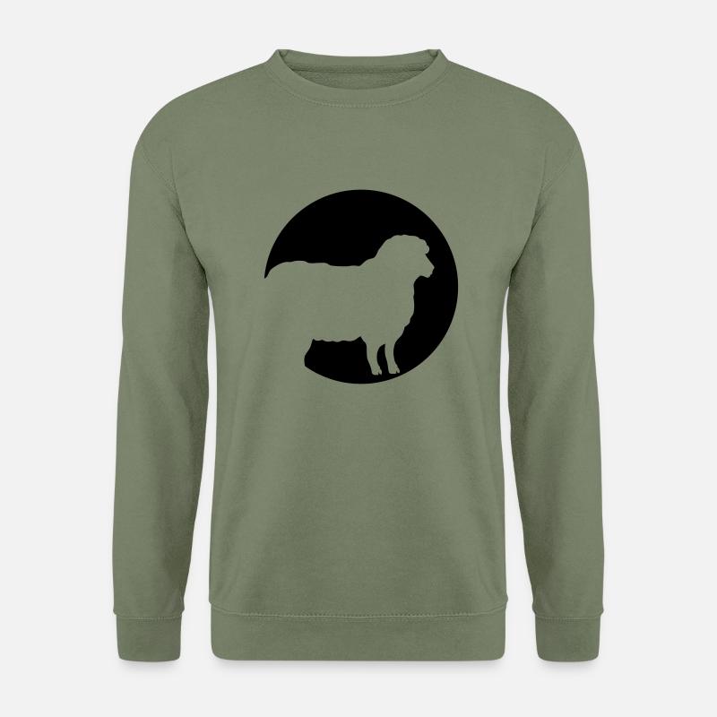 Sheep In Moonlight - Unisex Sweatshirt - army green