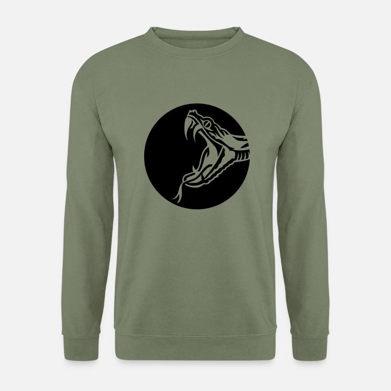 Schlange - Unisex Pullover - Armeegrün