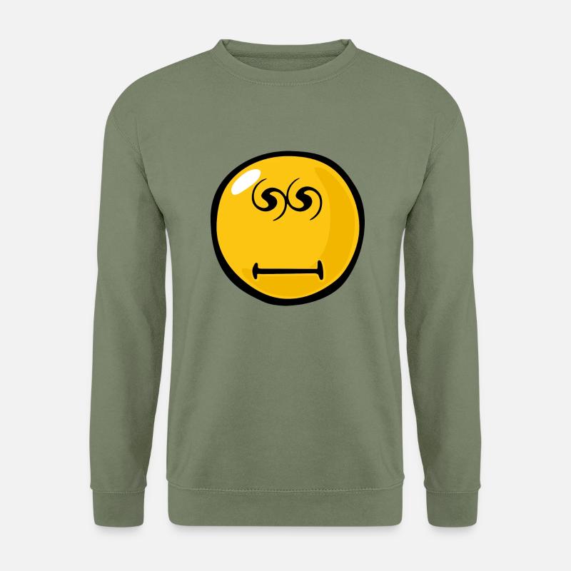 Smiley Hypnotised - Unisex Pullover - Armeegrün