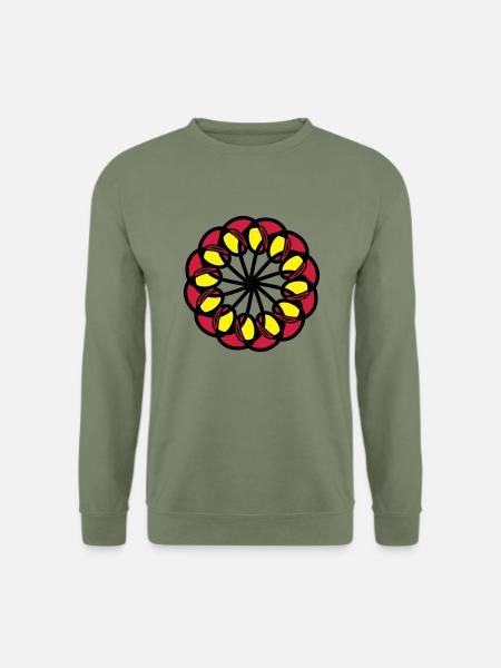 mandala - Unisex Pullover - Armeegrün