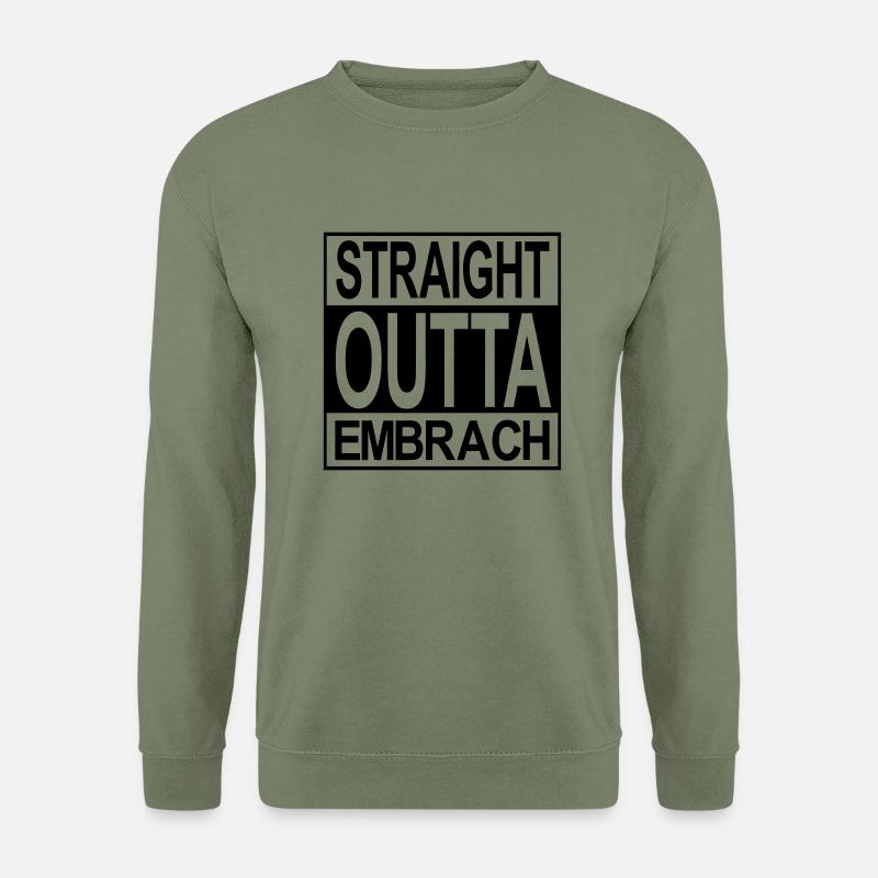 Straight outta Embrach - Unisex Pullover - Armeegrün