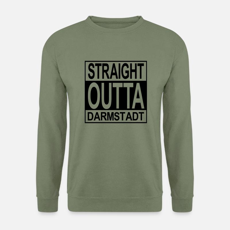 Straight outta Darmstadt - Unisex Pullover - Armeegrün
